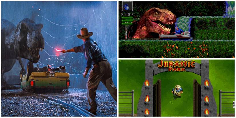 Jurassic Park T-Rex & Dr. Alan Grant, Jurassic Park Sega Genesis Gameplay, Jurassic Park SNES Gameplay
