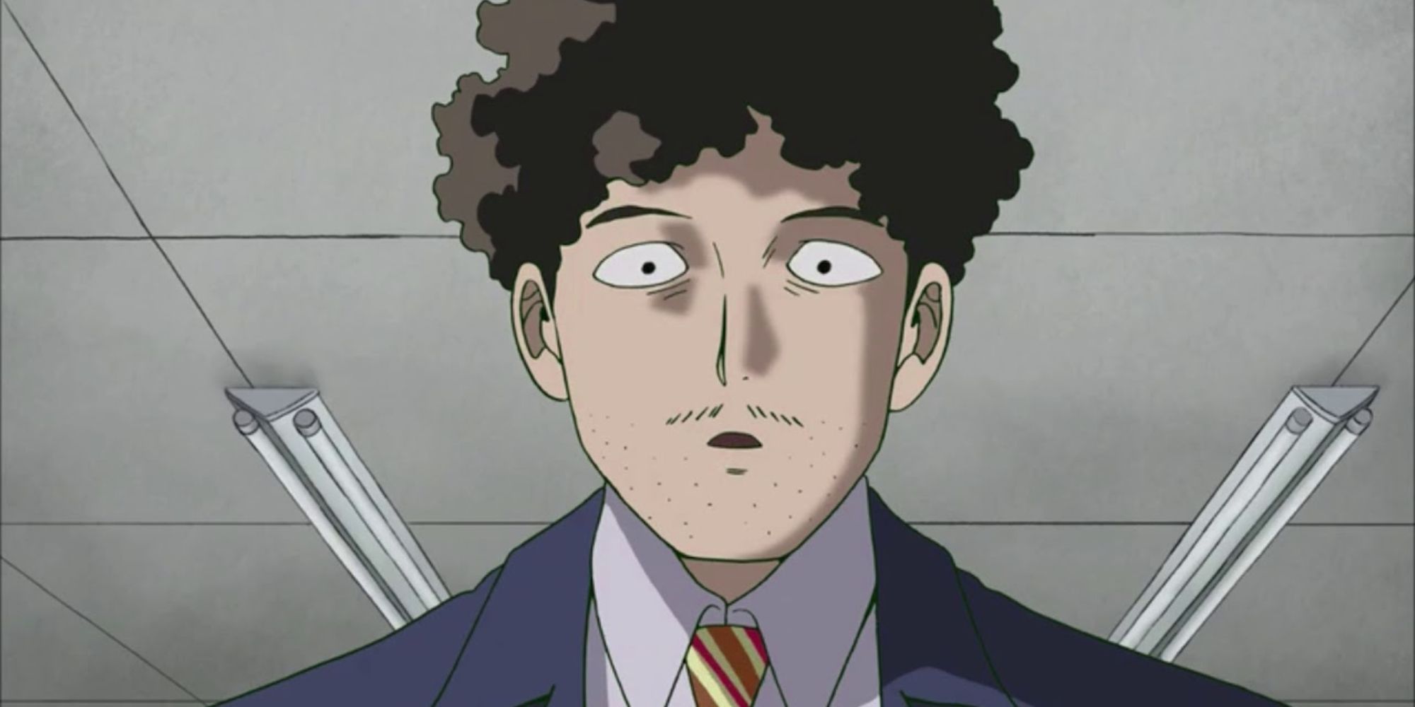 Katsuya Serizawa from Mob Psycho in a suit