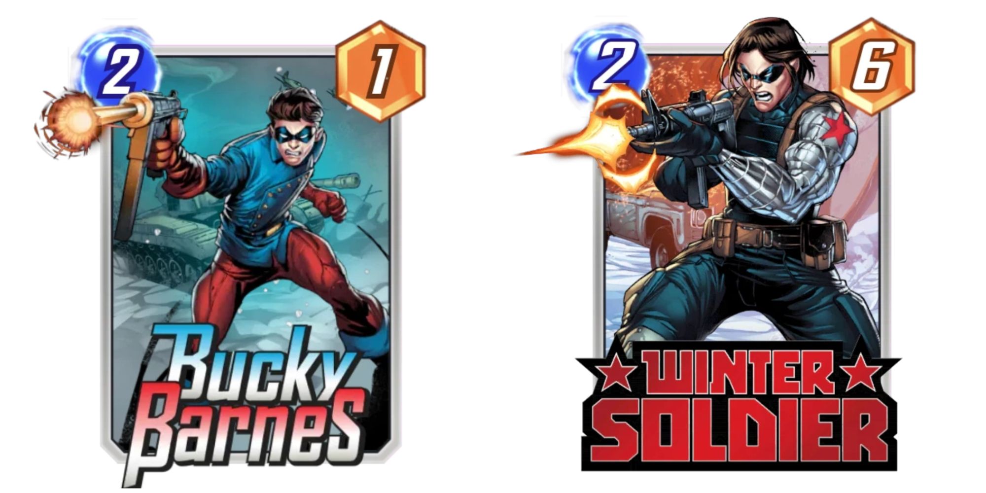 bucky barnes and winter soldier card