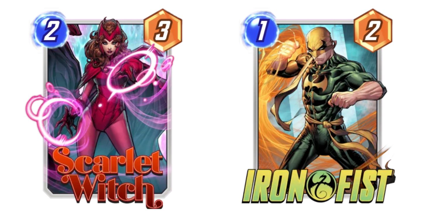 scarlet witch and iron fist cards