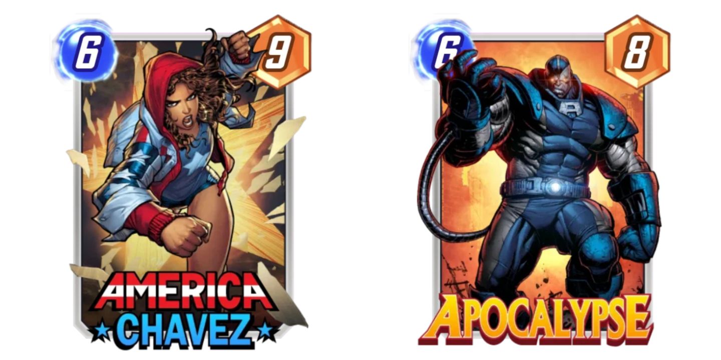 america chavez and apocalypse cards