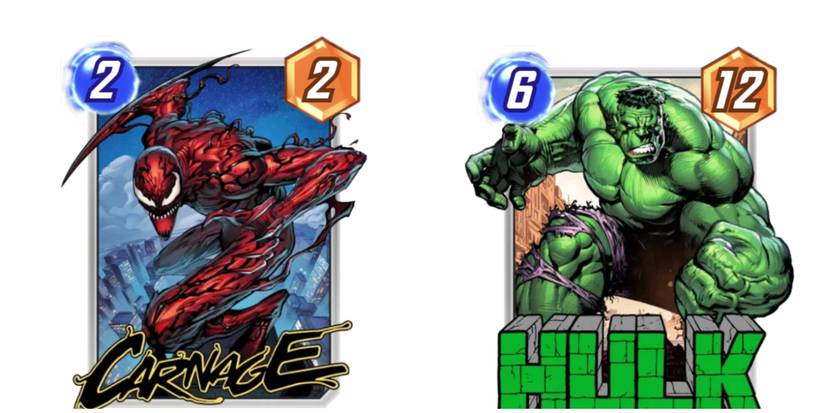 carnage and hulk cards