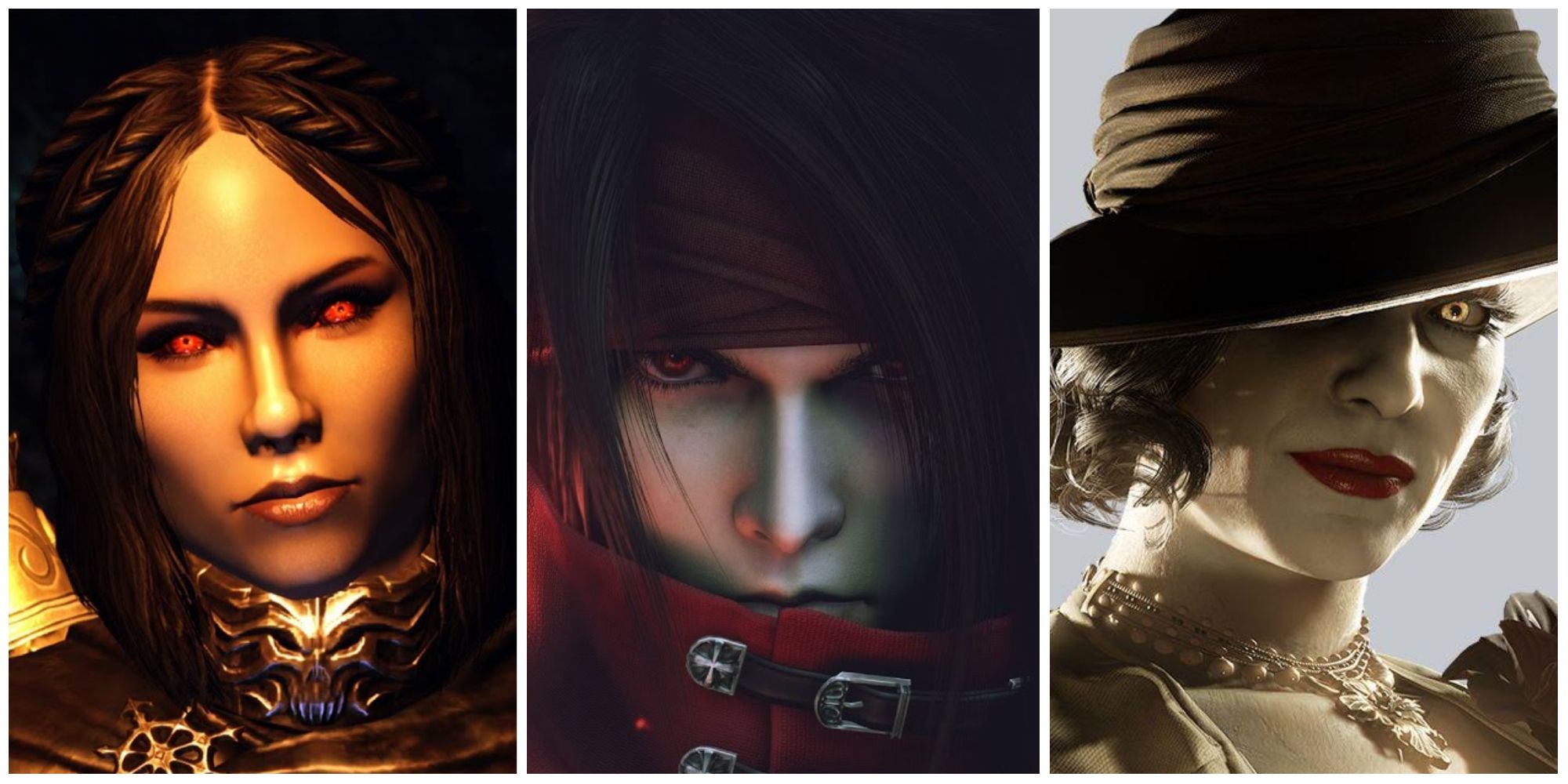 7 Iconic Vampires In Video Games Serana Vincent Valentine Lady Dimitrescu
