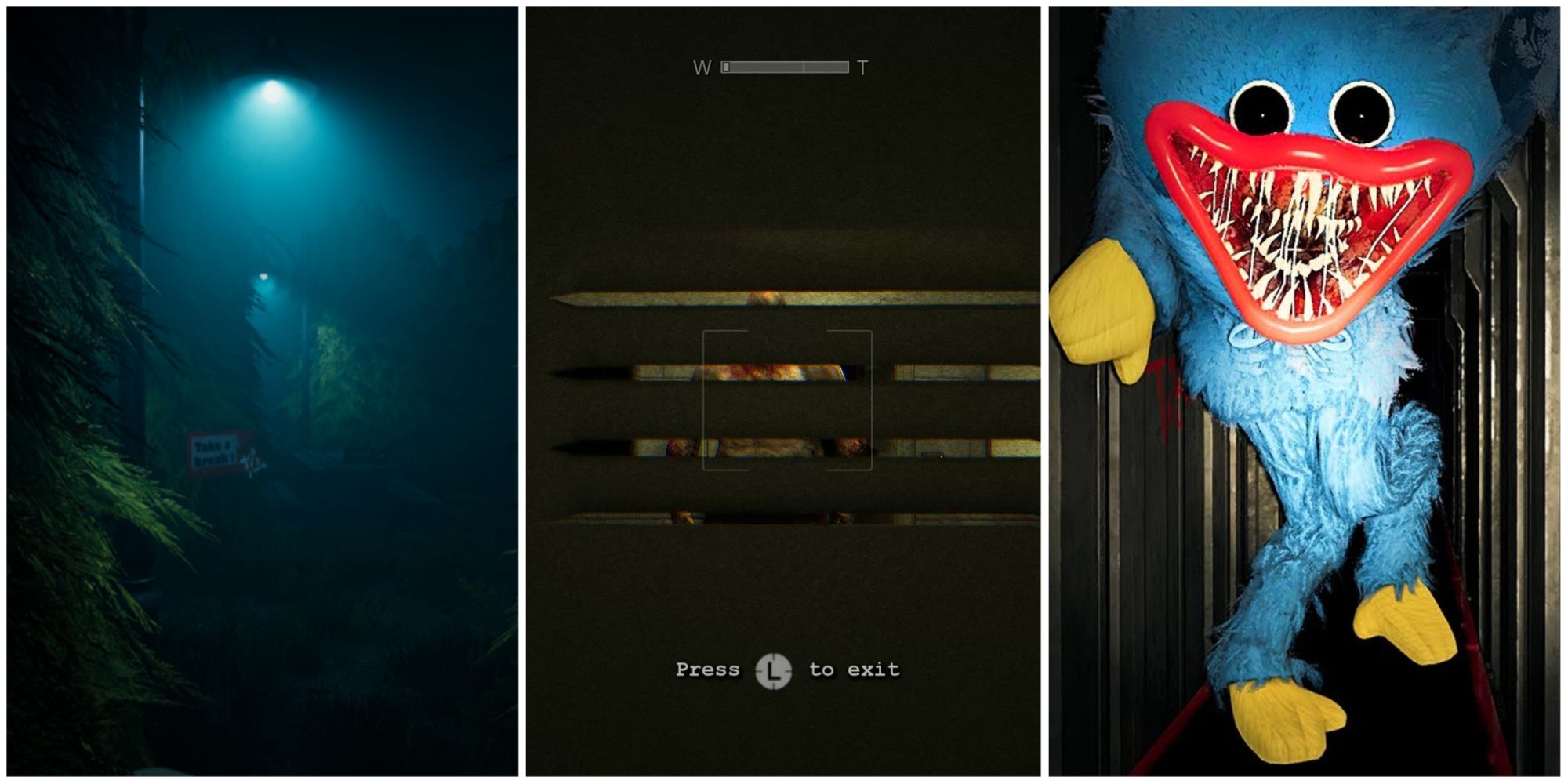 Claustrophobic horror games, Outlast, Labyrinthine, Poppy Playtime
