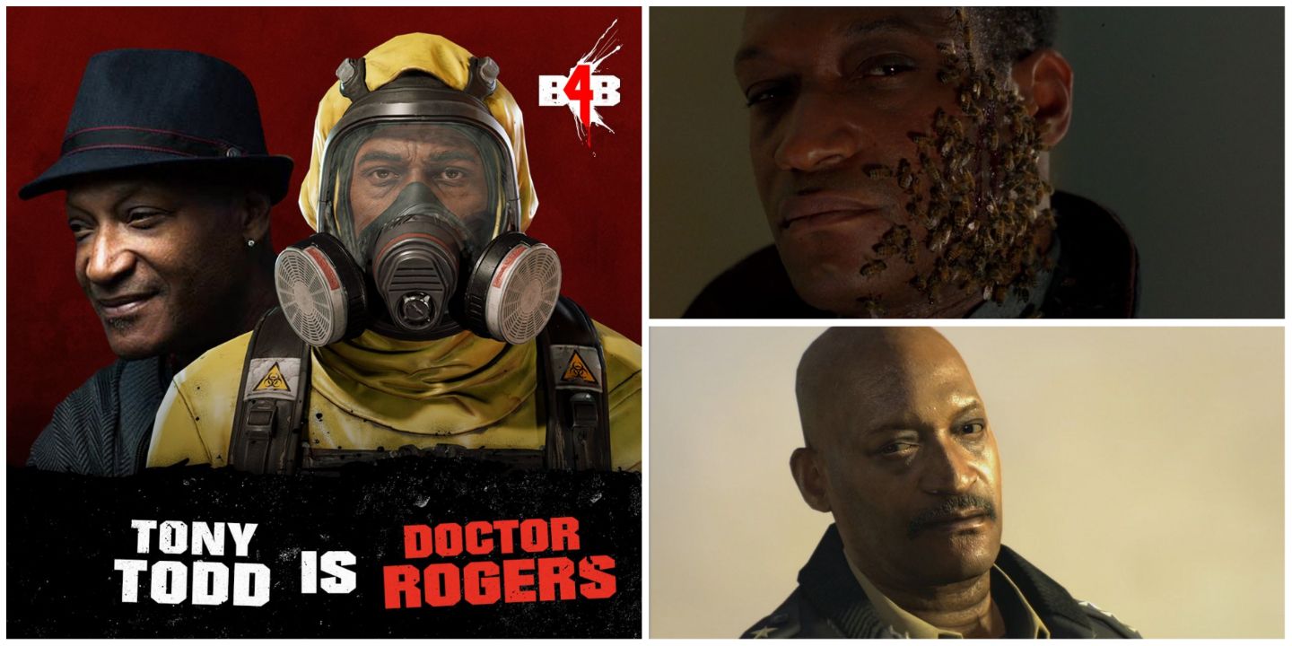 Tony Todd As Doctor Rogers From Back 4 Blood, Tony Todd As Candyman, Tony Todd as Admiral Briggs Call Of Duty Black Ops 2