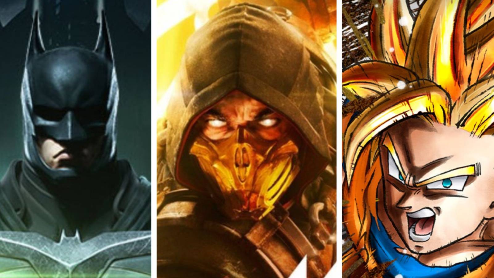 Injustice 2, Mortal Kombat 11, Dragon Ball FighterZ