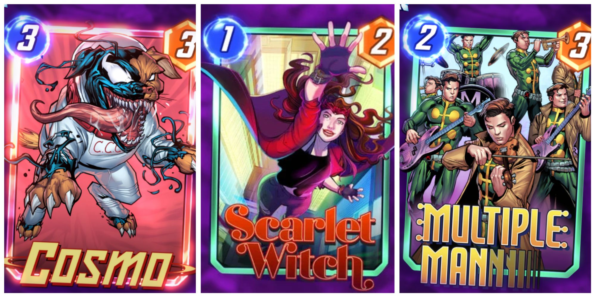 Cosmo Scarlet Witch, opções de cartão para várias pessoas