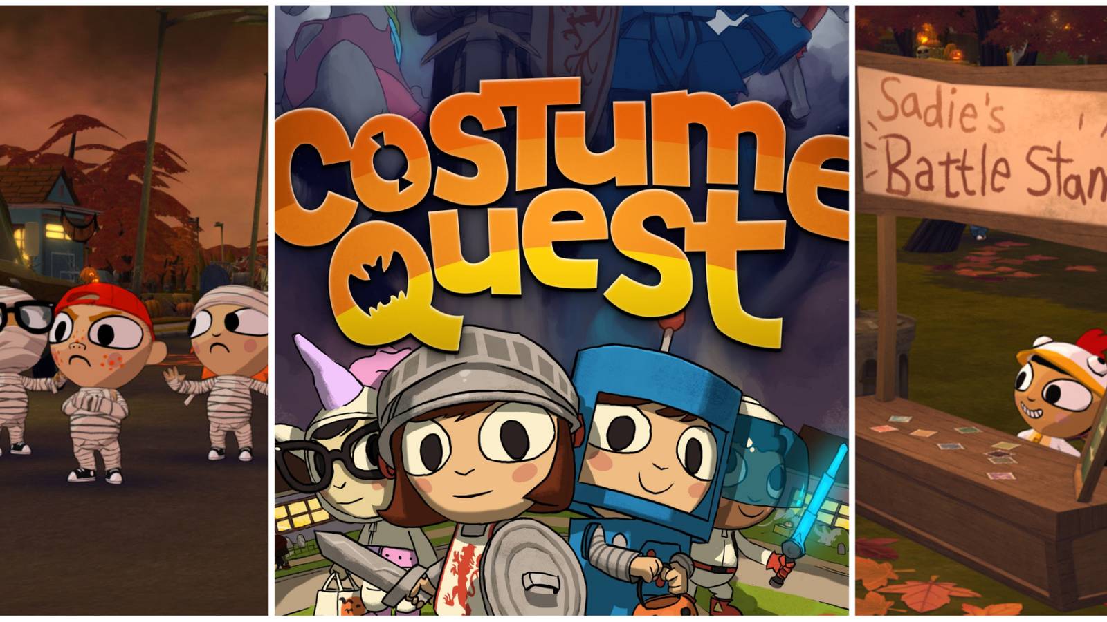 Costume Quest Bullies Battle Stamps Logo