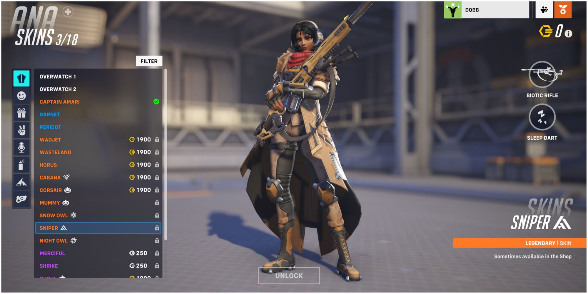 Overwatch 2 Ana Skin Sniper