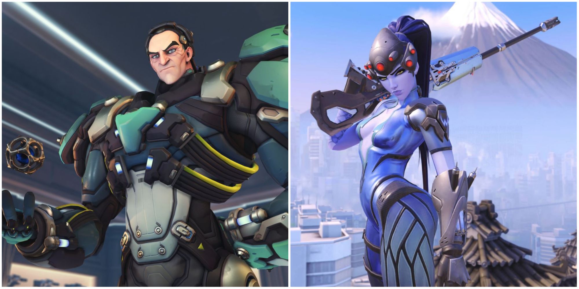 Overwatch 2 Sigma and Widowmaker