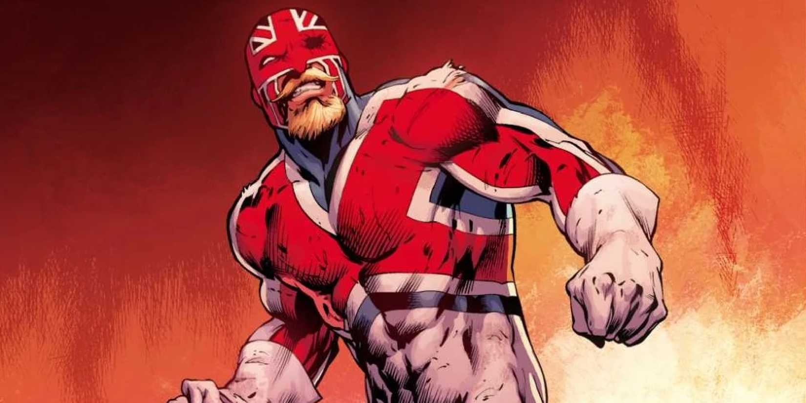 Brian Braddock as Captain Britain in the comics