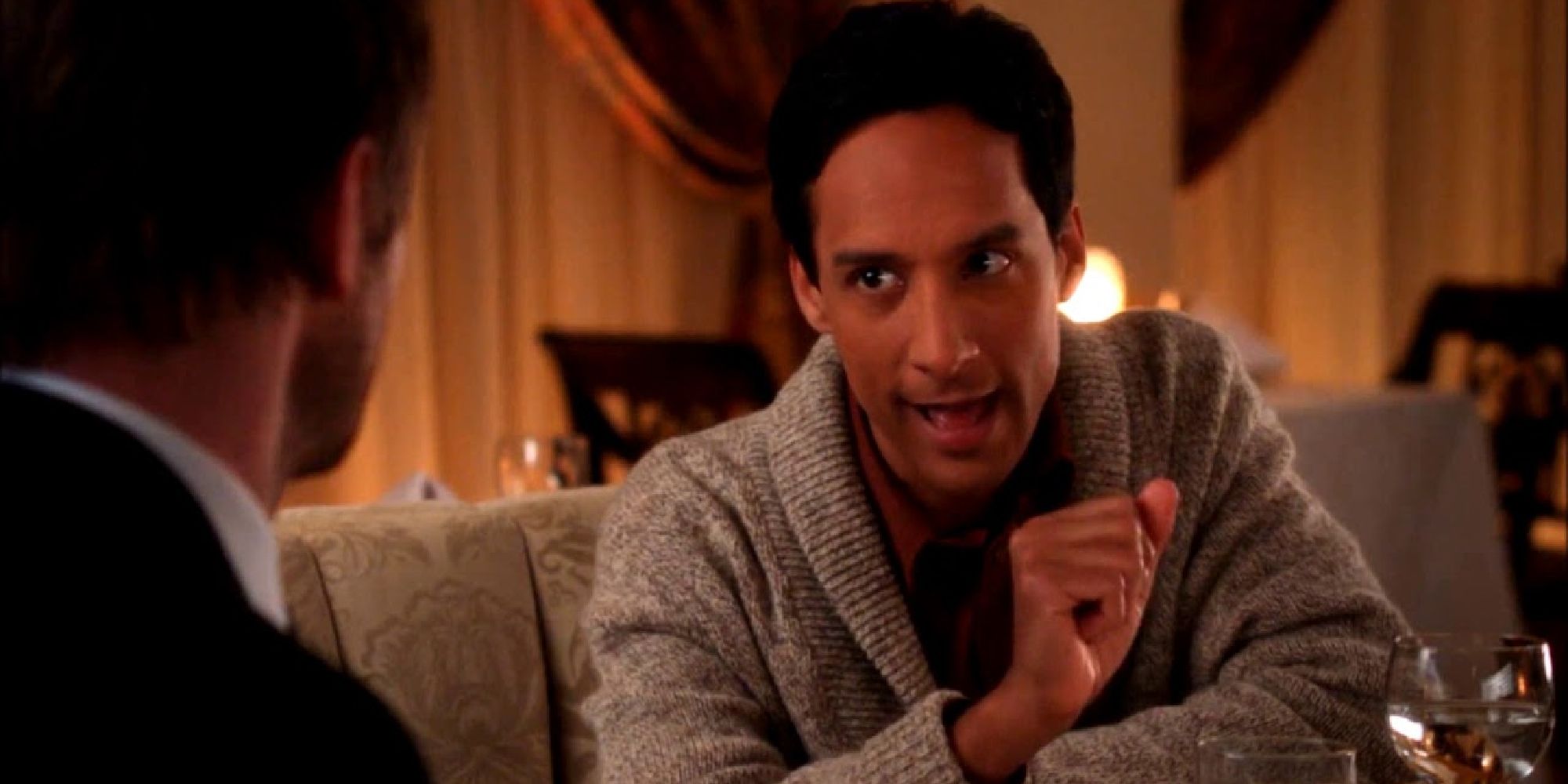 Abed having dinner with Jeff in Community