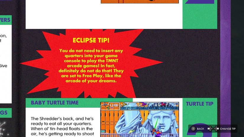 Cowabunga Collection Payers guide with Tips from developers Digital Eclipse