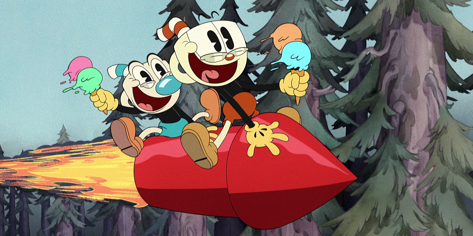 Cuphead & Mugman In The Cuphead Show