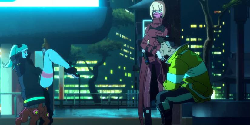 Cyberpunk Edgerunners - Rebecca Using Her Hands To Move 