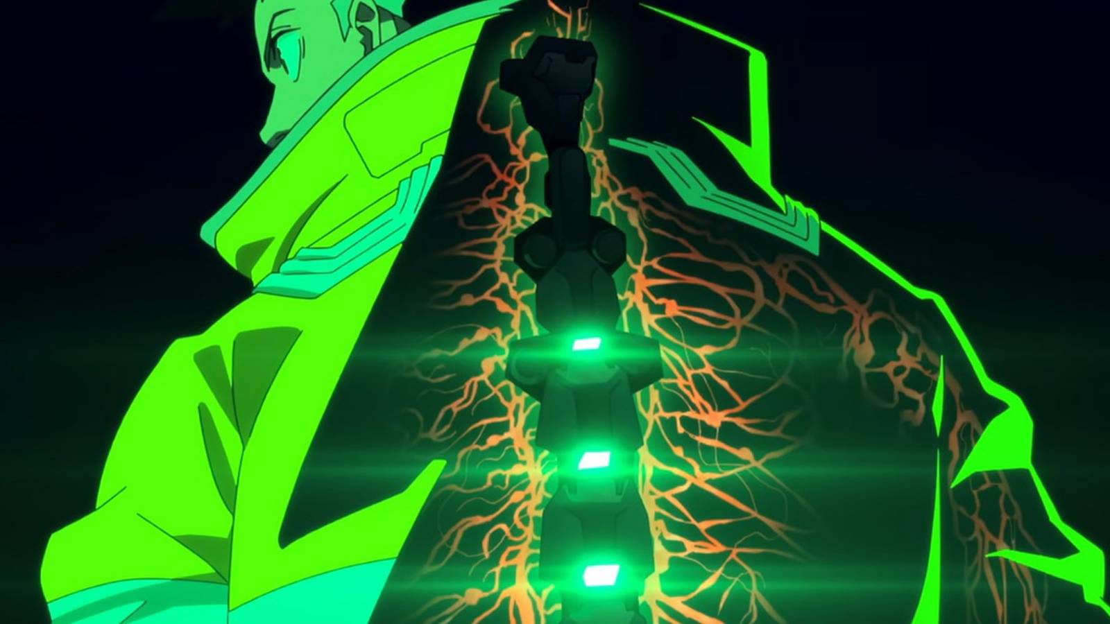 Cyberpunk Edgerunners -David With His Sandevistan Glowing