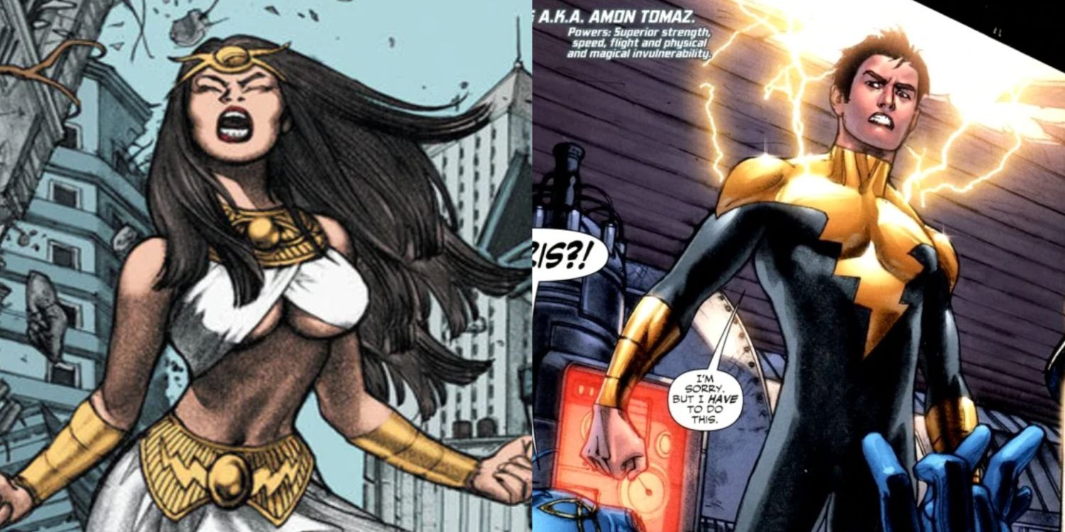 Adrianna and Amon Tomaz as Isis and Osiris in DC Comics