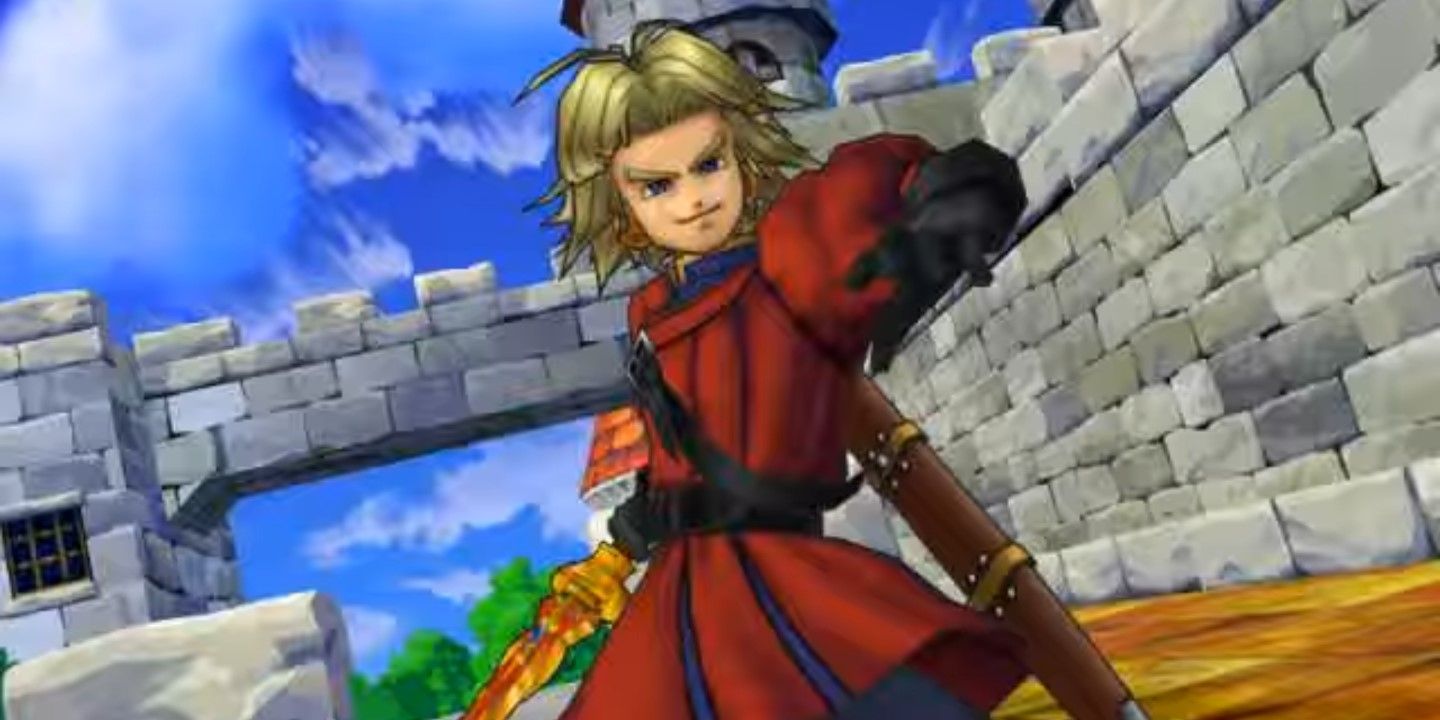 DQ7 Kiefer wielding a sword