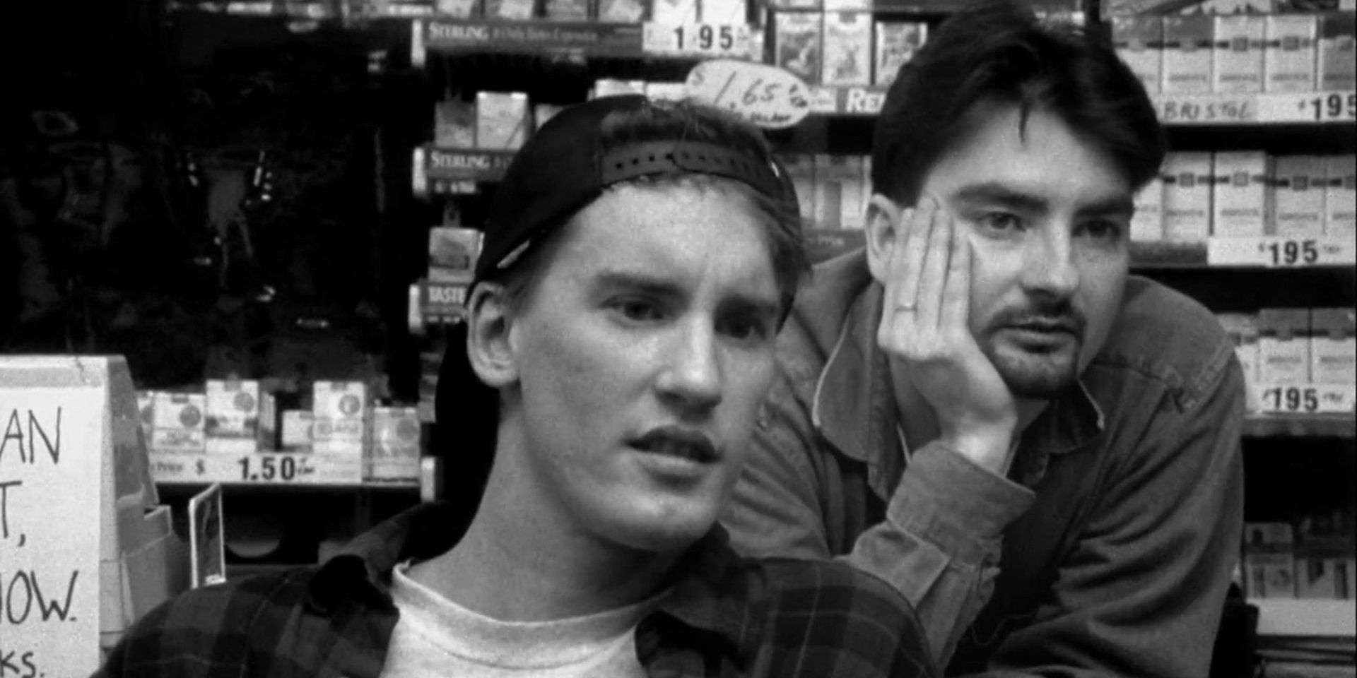 Dante and Randal in the Quick Stop in Clerks