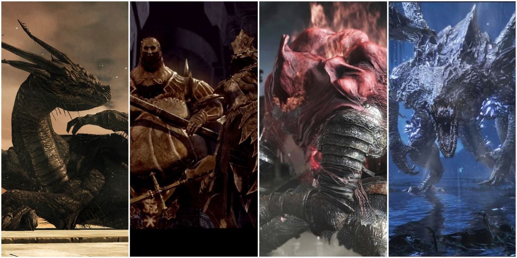 Fighting the Dark Souls II boss, the Giant Lord (FromSoftware