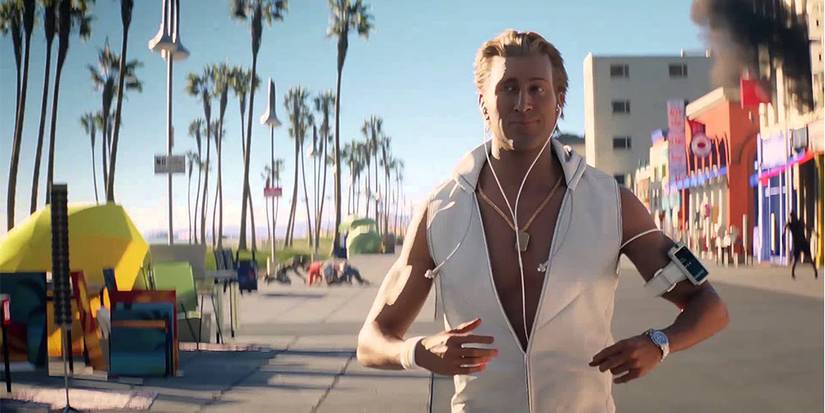 Dead Island 2 Trailer Jogger running through beachfront