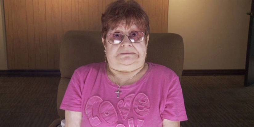 Dead Space 2 Marketing Woman in Pink with Glasses Shocked