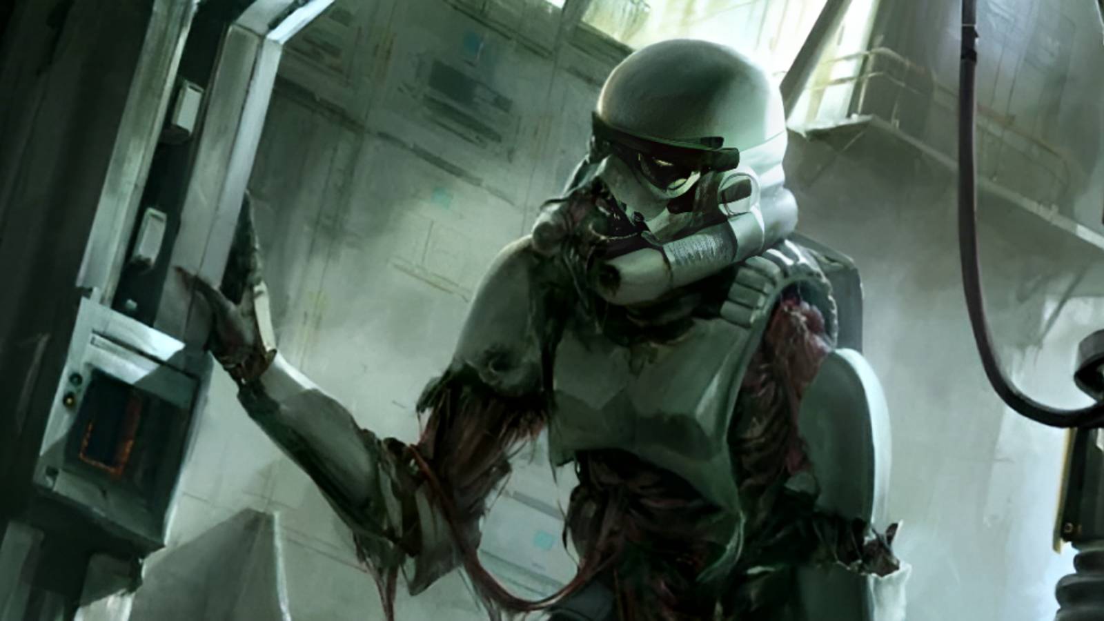An undead stormtrooper from the novel Death Troopers
