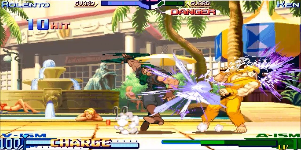 Оборонительная боевая игра наказывает - Street Fighter Alpha 3 
