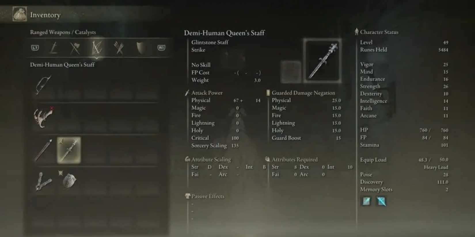 Demi-Human Queen's Staff in elden ring