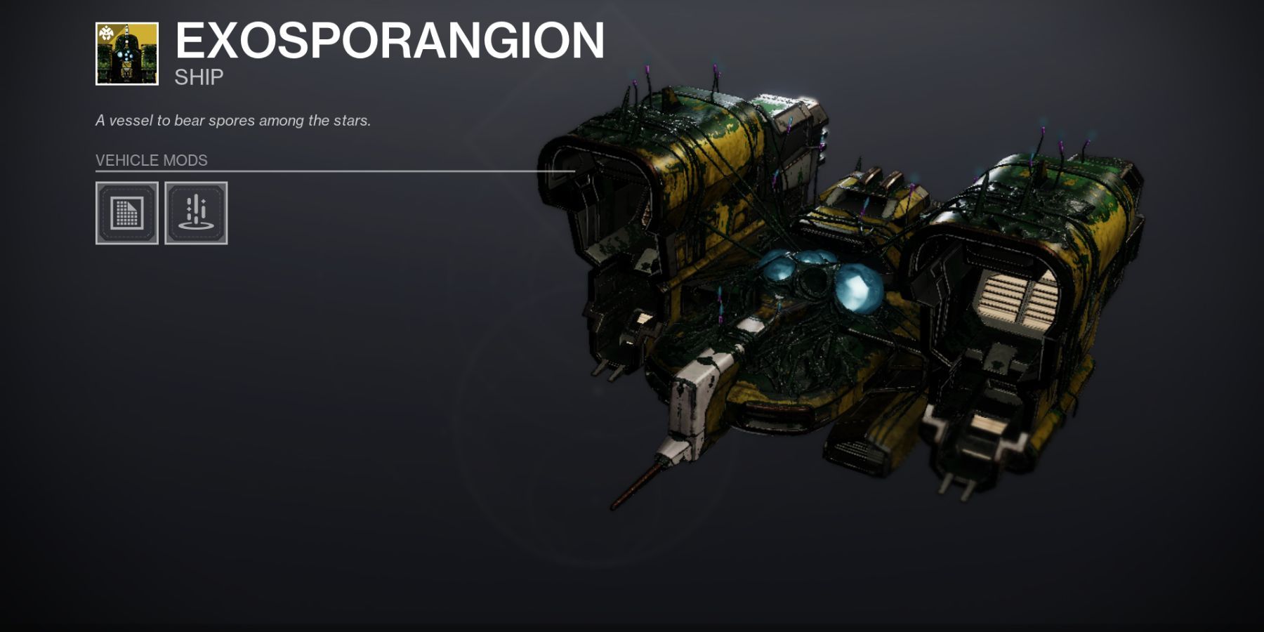 Destiny 2 Exosporangion Ship