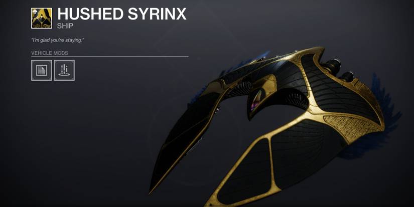 Destiny 2 Hushed Syrinx Ship
