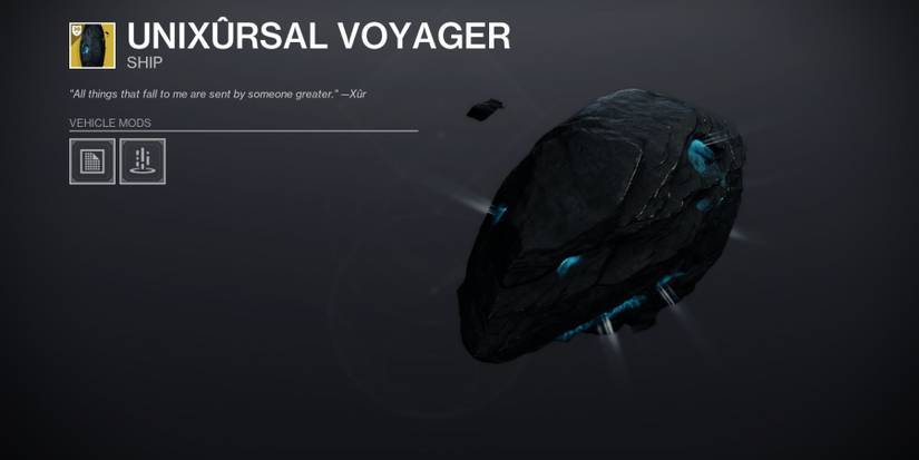 Destiny 2 Unixursal Voyager Ship