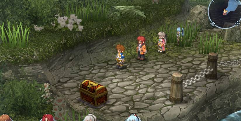 The cast finding a treasure chest