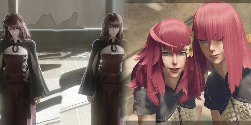 Devola And Poppola From Nier Replicant And Nier Automata Side By Side