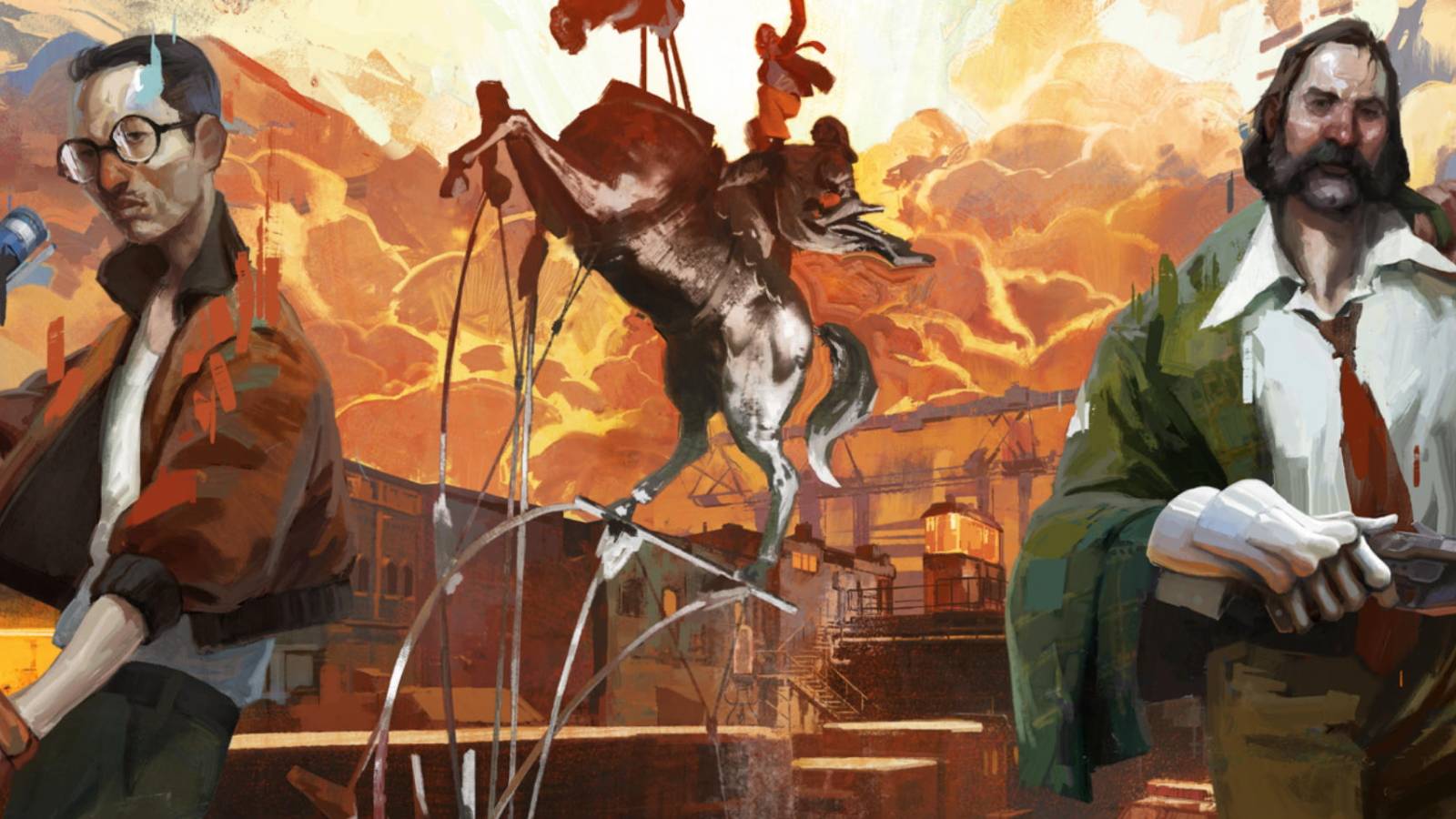 Promotional artwork for Disco Elysium