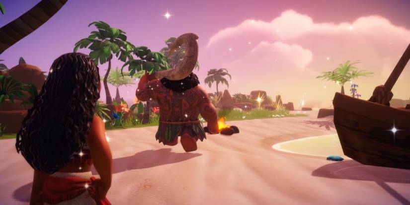 Meeting Moana and Maui in Disney Dreamlight Valley