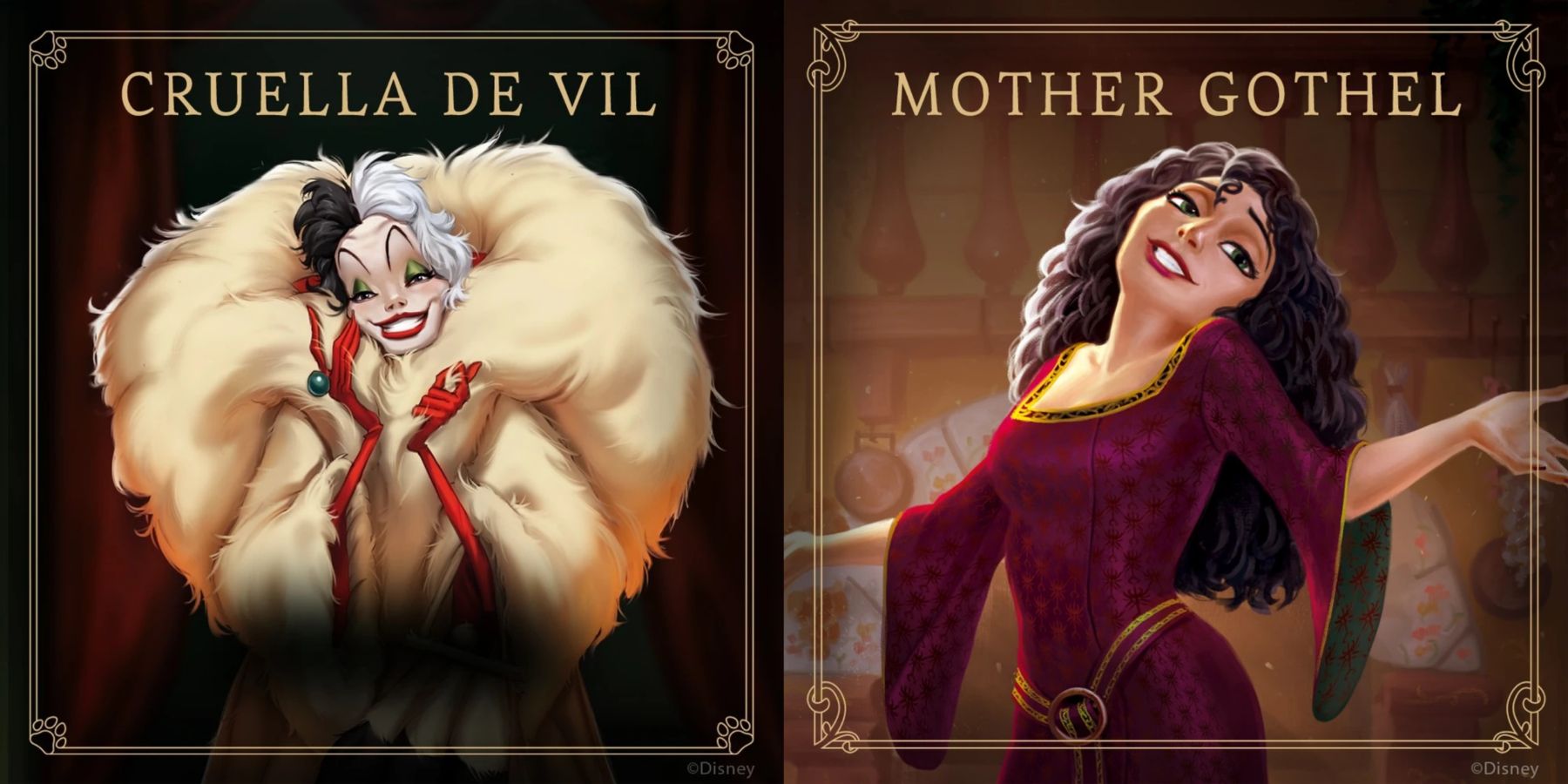 Disney Villainous Cruella De Vil And Mother Gothel