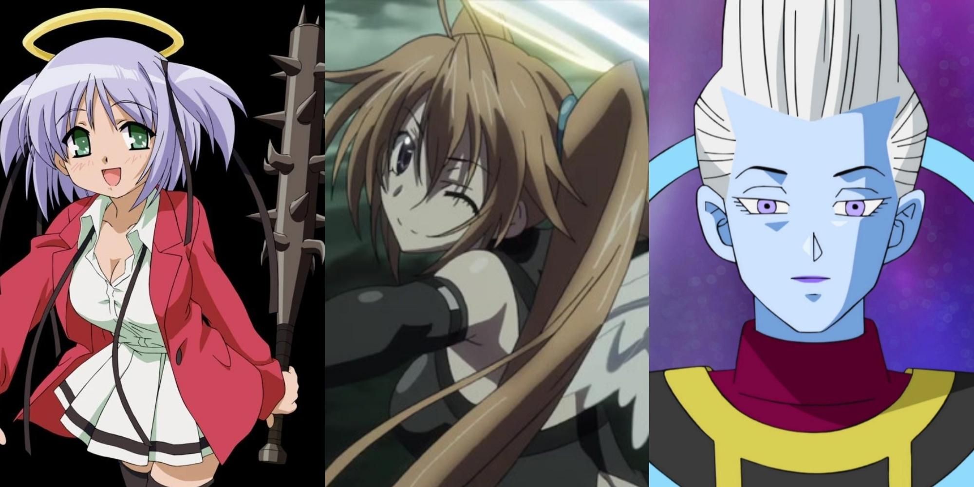 Dokuro Mitsukai in Bludgeoning Angel Dokuro-chan, Irina Shido in High School DxD, Whis in Dragon Ball