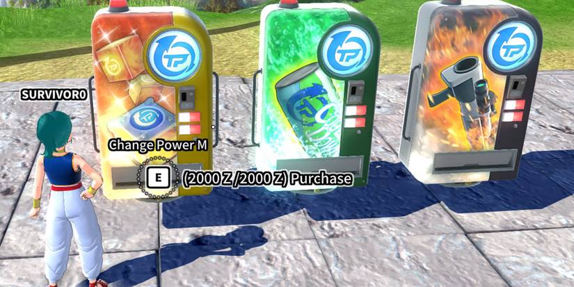 Dragon-Ball-The-Breakers---Bulma-Buying-From-Vending-Machine-In-Training-Mode-1