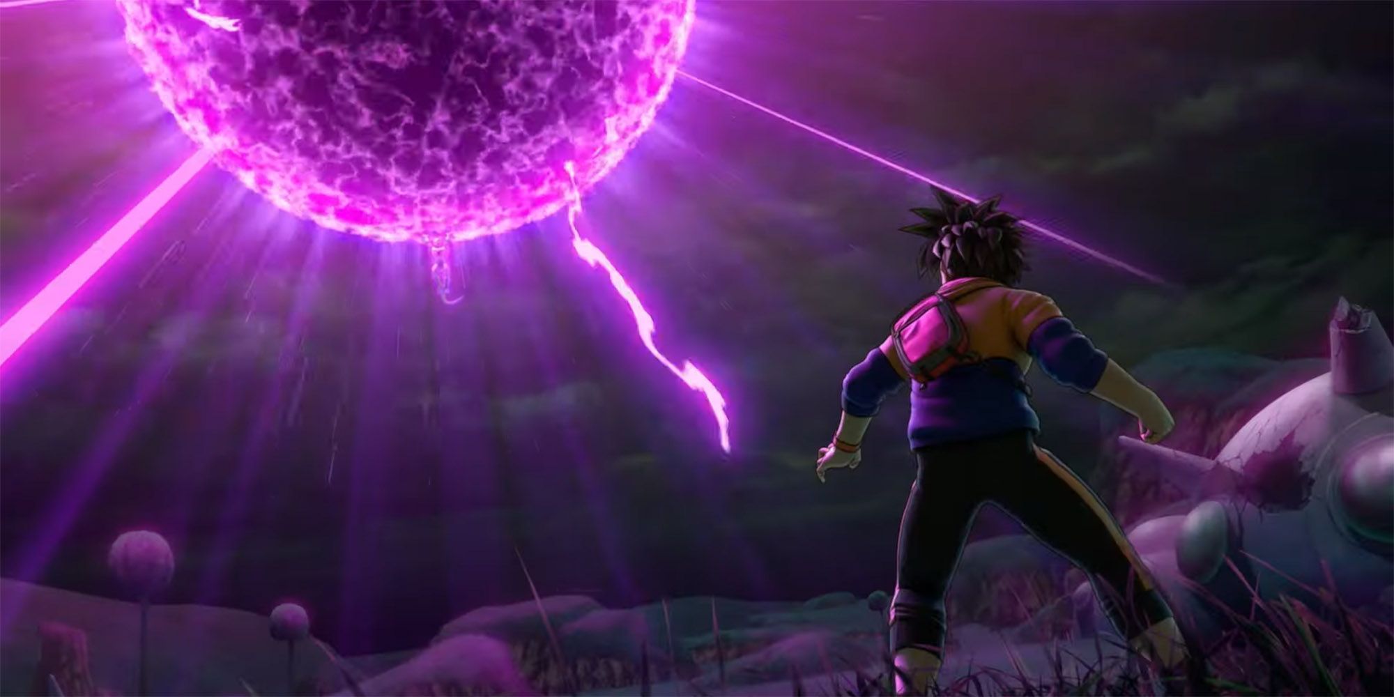 Dragon Ball The Breakers - Freiza Charging Up A Gigantic Attack Against The Survivor