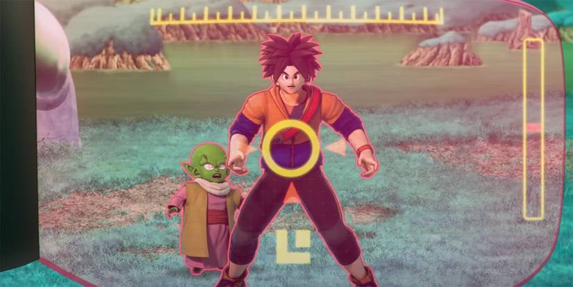 Dragon Ball The Breakers - Freiza Reading The Power Level Of A Survivor Protecting A Namekian