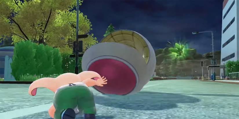 Dragon Ball The Breakers - Oolong Climbing Into Saiyan Escape Pod To Evade Raider