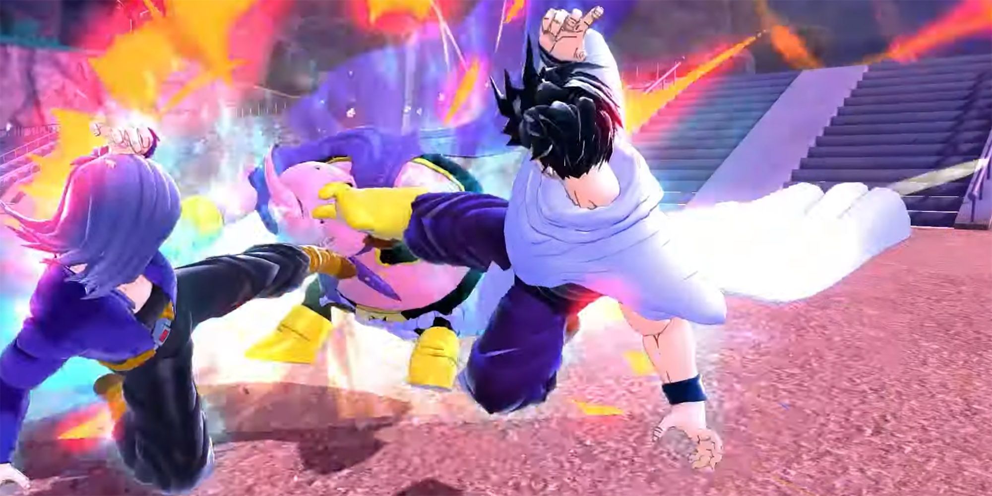 Dragon Ball The Breakers - Stage 2 Innocent Buu Being Bullied By Two Survivors