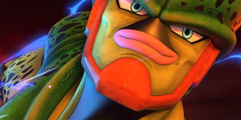 Dragon Ball The Breakers - Stage 3 Cell Smiling Before Unleashing A Kamehameha To Cause Destruction