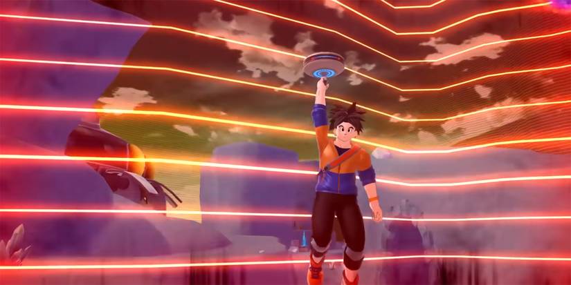 Dragon Ball The Breakers - Survivor Using Hovering Device To Leave Zone About To Be Destroyed