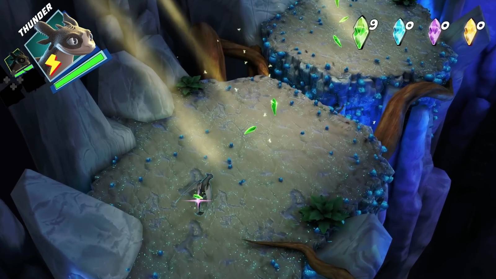 Thunder explores caves in search of his family and friends