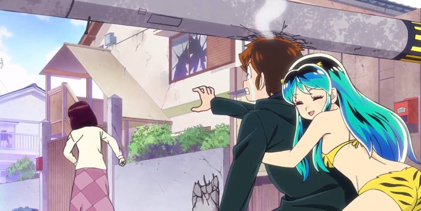 E1 Shinobu leaving Ataru with Lum