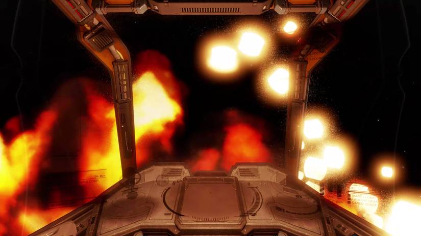 A DBX exploding from the captain chair