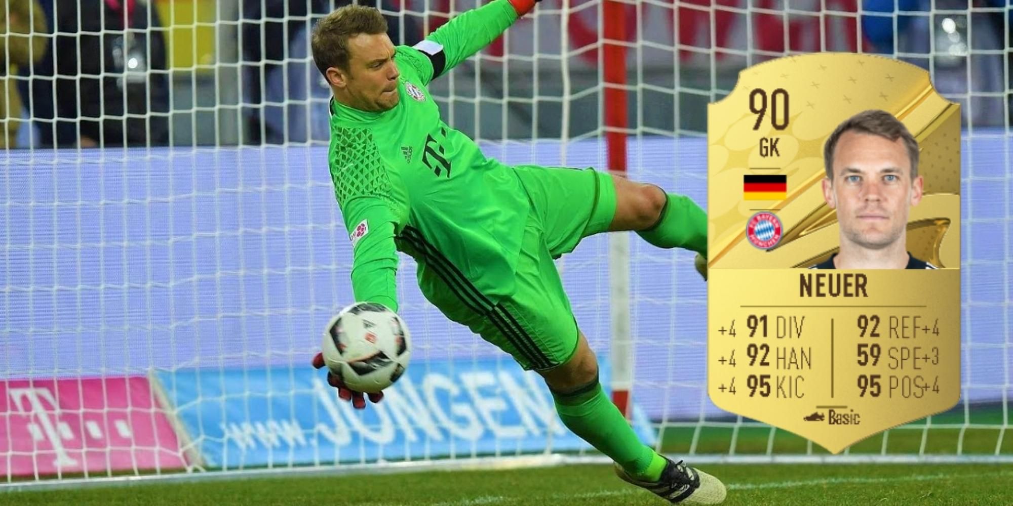 FIFA 23: Manuel Neuer Makes A Diving Save