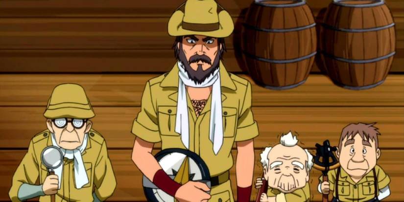 Jean-Luc Neville and other members of the Archaeological Society in Fairy Tail